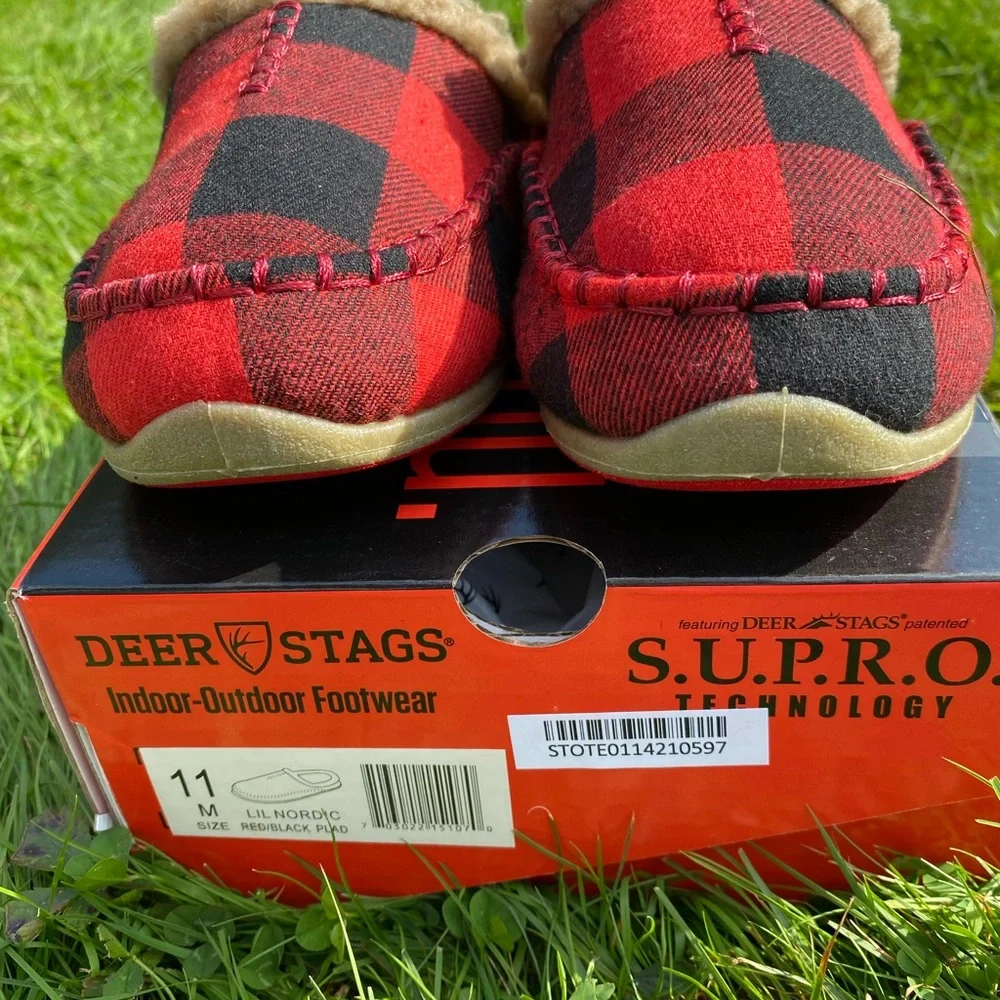 🆕 Deer Stags Kid's Lil Nordic Check Faux Shearling